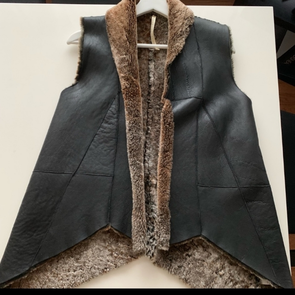 Truth and Pride shearling vest